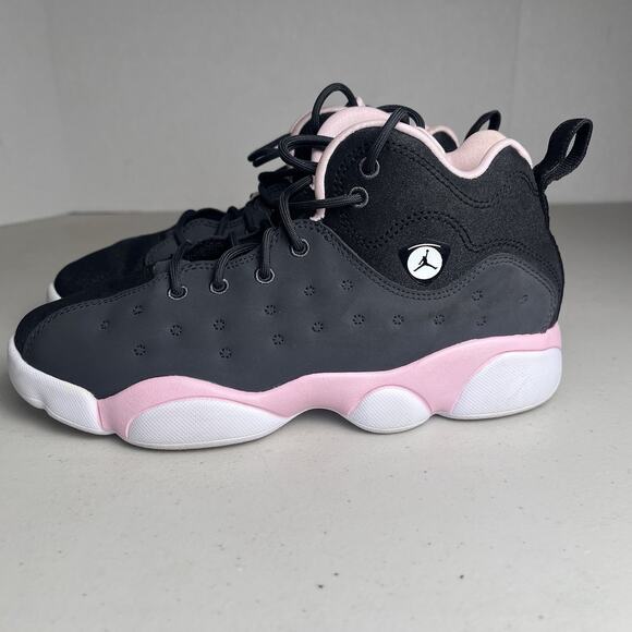 Jordan Jumpman Team II GS Girls 3Y Anthracite Black & Pink Sneakers 820276-060 - Picture 5 of 12
